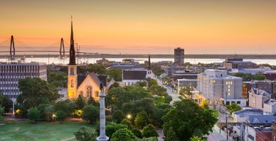 CharlestonSkyline2 - School Trips to Charleston